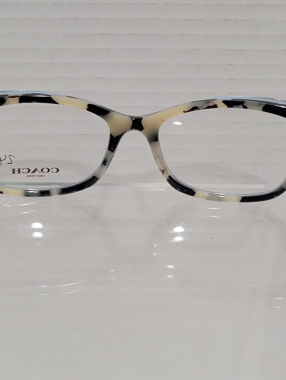 Coach Eyeglasses Frames Model 6163 NWOT Cat Eye Tortoiseshell Blue - Picture 8 of 13